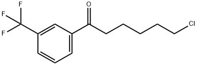 6-CHLORO-1-OXO-1-(3-TRIFLUOROMETHYLPHENYL)HEXANE 结构式