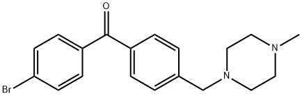 4-BROMO-4'-(4-METHYLPIPERAZINOMETHYL) BENZOPHENONE 结构式