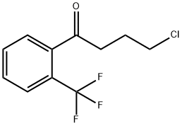 4-氯-1-(2-(三氟甲基)苯基)丁-1-酮 结构式