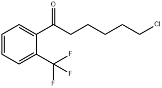 6-CHLORO-1-OXO-1-(2-TRIFLUOROMETHYLPHENYL)HEXANE 结构式
