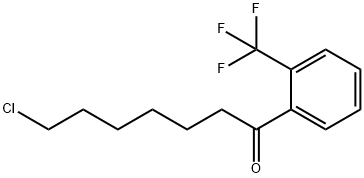 7-氯-1-(2-(三氟甲基)苯基)庚-1-酮 结构式