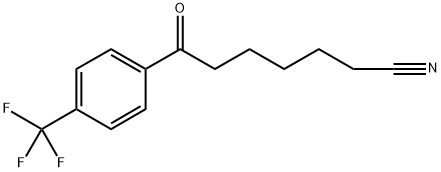 7-氧代-7-(4-(三氟甲基)苯基)庚腈 结构式