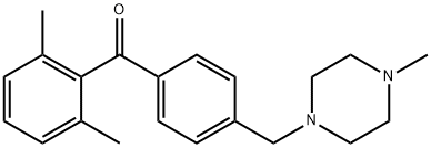 (2,6-二甲基苯基)(4-((4-甲基哌嗪-1-基)甲基)苯基)甲酮 结构式
