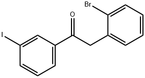 2-(2-BROMOPHENYL)-3'-IODOACETOPHENONE 结构式
