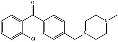 (2-氯苯基)(4-((4-甲基哌嗪-1-基)甲基)苯基)甲酮 结构式