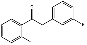 2-(3-溴苯基)-1-(2-碘苯基)乙-1-酮 结构式