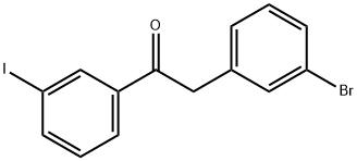 2-(3-溴苯基)-1-(3-碘苯基)乙-1-酮 结构式