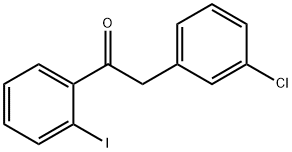 2-(3-CHLOROPHENYL)-2'-IODOACETOPHENONE 结构式