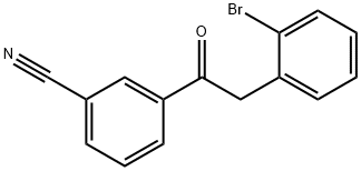 2-(2-BROMOPHENYL)-3'-CYANOACETOPHENONE 结构式