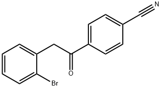 2-(2-BROMOPHENYL)-4'-CYANOACETOPHENONE 结构式