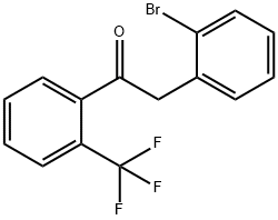 2-(2-溴苯基)-1-(2-(三氟甲基)苯基)乙-1-酮 结构式