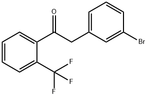 2-(3-BROMOPHENYL)-2'-TRIFLUOROMETHYLACETOPHENONE 结构式