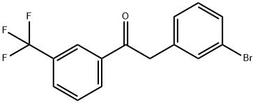 2-(3-溴苯基)-1-(3-(三氟甲基)苯基)乙-1-酮 结构式