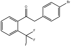 2-(4-溴苯基)-1-(2-(三氟甲基)苯基)乙-1-酮 结构式