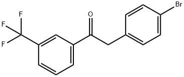 2-(4-溴苯基)-1-(3-(三氟甲基)苯基)乙-1-酮 结构式