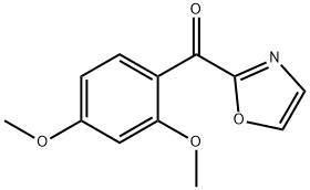 (2,4-二甲氧基苯基)(噁唑-2-基)甲酮 结构式