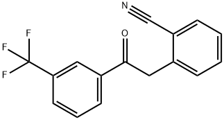 2-(2-CYANOPHENYL)-3'-TRIFLUOROMETHYLACETOPHENONE 结构式