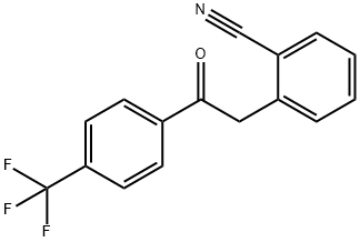 2-(2-CYANOPHENYL)-4'-TRIFLUOROMETHYLACETOPHENONE 结构式