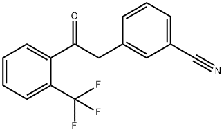 2-(3-CYANOPHENYL)-2'-TRIFLUOROMETHYLACETOPHENONE 结构式