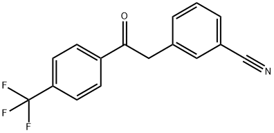 2-(3-CYANOPHENYL)-4'-TRIFLUOROMETHYLACETOPHENONE 结构式