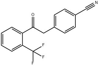 2-(4-CYANOPHENYL)-2'-TRIFLUOROMETHYLACETOPHENONE 结构式