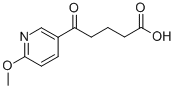 5-(6-甲氧基吡啶-3-基)-5-氧代戊酸 结构式