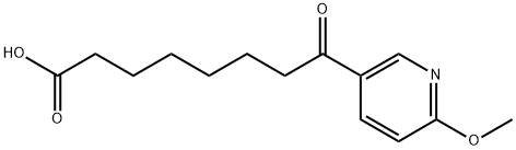 8-(6-甲氧基吡啶-3-基)-8-氧代辛酸 结构式