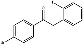 4'-BROMO-2-(2-FLUOROPHENYL)ACETOPHENONE 结构式