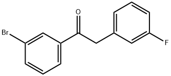 1-(3-溴苯基)-2-(3-氟苯基)乙-1-酮 结构式