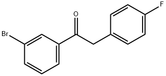 3'-BROMO-2-(4-FLUOROPHENYL)ACETOPHENONE 结构式