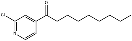 1-(2-氯吡啶-4-基)壬-1-酮 结构式