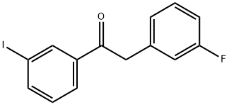 2-(3-FLUOROPHENYL)-3'-IODOACETOPHENONE 结构式