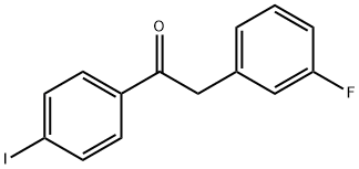 2-(3-FLUOROPHENYL)-4'-IODOACETOPHENONE 结构式