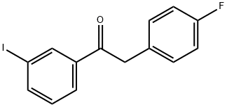 2-(4-氟苯基)-1-(3-碘苯基)乙-1-酮 结构式