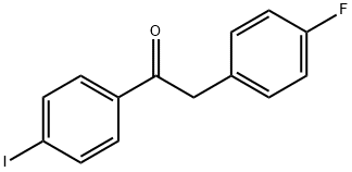 2-(4-氟苯基)-1-(4-碘苯基)乙-1-酮 结构式