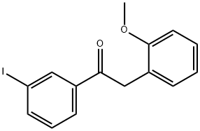 1-(3-碘苯基)-2-(2-甲氧基苯基)乙-1-酮 结构式