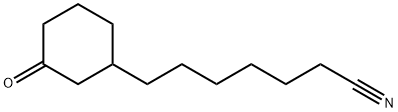 7-(3-OXOCYCLOHEXYL)HEPTANENITRILE 结构式