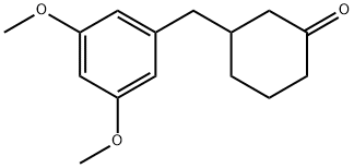 3-(3,5-DIMETHOXYBENZYL)CYCLOHEXANONE 结构式