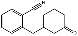 2-[(3-OXOCYCLOHEXYL)METHYL]BENZONITRILE 结构式