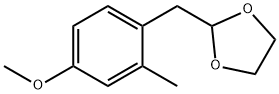 4-METHOXY-2-METHYL(1,3-DIOXOLAN-2-YLMETHYL)BENZENE 结构式