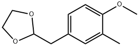 4-METHOXY-3-METHYL(1,3-DIOXOLAN-2-YLMETHYL)BENZENE 结构式