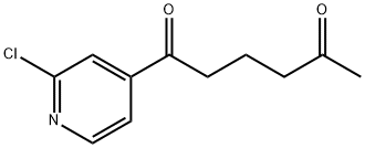 1-(3-CHLORO-4-PYRIDYL)-1,5-HEXANEDIONE 结构式