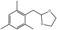 2,4,6-TRIMETHYL(1,3-DIOXOLAN-2-YLMETHYL)BENZENE 结构式