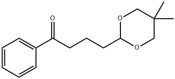 4-(5,5-DIMETHYL-1,3-DIOXAN-2-YL)BUTYROPHENONE 结构式