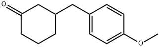 3-[(4-METHOXYPHENYL)METHYL]CYCLOHEXANONE 结构式