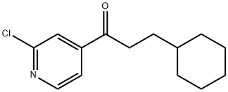 1-(2-氯吡啶-4-基)-3-环己基丙烷-1-酮 结构式