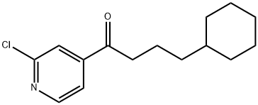 1-(2-氯吡啶-4-基)-4-环己基丁-1-酮 结构式