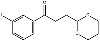 3-(1,3-DIOXAN-2-YL)-3'-IODOPROPIOPHENONE 结构式