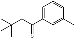 3,3-二甲基-1-(间甲苯基)丁烷-1-酮 结构式