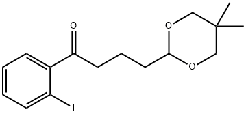 4-(5,5-DIMETHYL-1,3-DIOXAN-2-YL)-2'-IODOBUTYROPHENONE 结构式